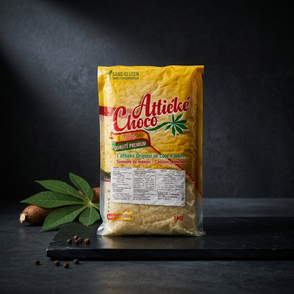 Attiéké Choco (Semoule de manioc Premium - Nourivoire) - Vue 4