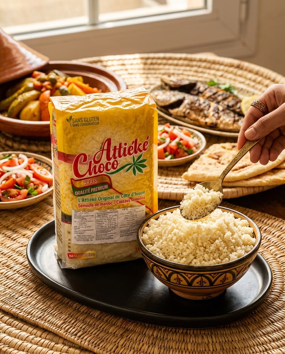 Attiéké Choco (Semoule de manioc Premium - Nourivoire) - Vue 7